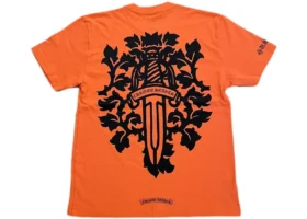 Chrome Hearts Vine Dagger T-shirt Oranje Zwart