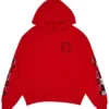 Chrome Hearts X Matty Boy Flames Hoodie Rood Chrome Hearts X Matty Boy Flames Hoodie Rood