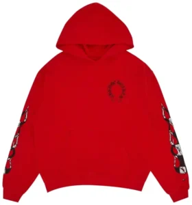 Chrome Hearts X Matty Boy Flames Hoodie Rood