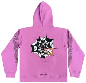 Chrome Hearts X Matty Boy Web Hoodie Paars