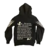Chrome Hearts zeldzame hoodie met ritssluiting en Floral Cross-motief Chrome Hearts zeldzame hoodie met ritssluiting en Floral Cross-motief
