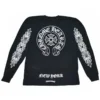 Chrome Hearts Zwart-Wit met Lange Mouwen Chrome Hearts Zwart-Wit met Lange Mouwen