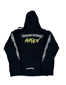 Chrome Hearts Zwarte Aspen Exclusieve Hoodie met Rits
