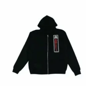 Chrome Hearts Zwarte Foti Jarvis Block Zip Hoodie