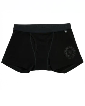 Chrome Hearts zwarte katoenen boxershort met zwarte ton-sur-ton Chrome Hearts zwarte katoenen boxershort met zwarte ton-sur-ton