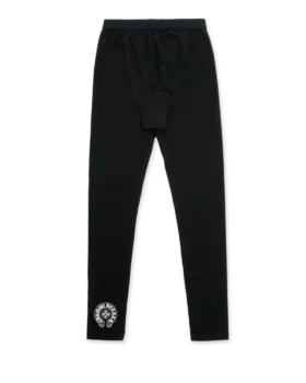 Chrome Hearts zwarte katoenen lange legging