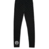 Chrome Hearts zwarte katoenen legging met grijze multilogo-print Chrome Hearts zwarte katoenen legging met grijze multilogo-print