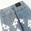 Chrome Style Levi’s Hearts Cyan Jeans