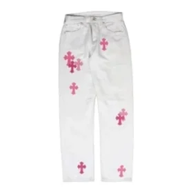 Chrome Style Levi’s Hearts Patch Jeans