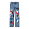 Firmranch leren broek met luipaardprint en kruis Firmranch leren broek met luipaardprint en kruis