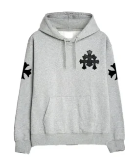 Grijze Chrome Hearts-hoodie