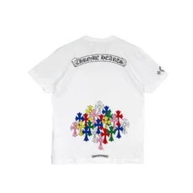 Kleurrijk Chrome Hearts-shirt