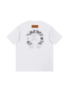 Louis Vuitton X Chrome Hearts T-shirt Wit