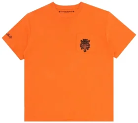Oranje Chrome Hearts-shirt
