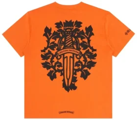 Oranje Chrome Hearts-shirt