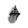 Rolling Stones Tong & Lip hanger met diamant Rolling Stones Tong & Lip hanger met diamant