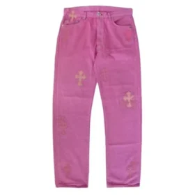 Roze Chrome Hearts-Jeans