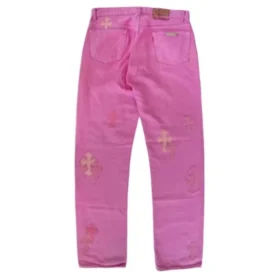Roze Chrome Hearts-Jeans
