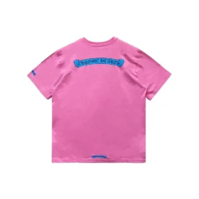 Roze Chrome Hearts-shirt