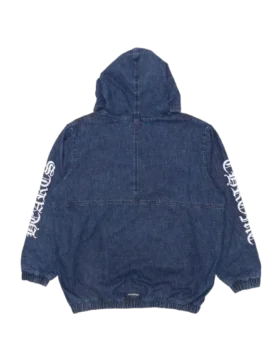Ruckus denim jas met capuchon en Cross Patches