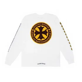 Witte Chrome Hearts-shirt met lange mouwen