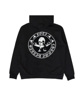 Zeldzame CH Foti Skeleton Circle Logo Hoodie met rits