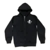 Zeldzame CH Foti Skeleton Circle Logo Hoodie met rits Zeldzame CH Foti Skeleton Circle Logo Hoodie met rits
