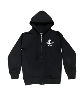 Zeldzame CH Foti Skeleton Circle Logo Hoodie met rits