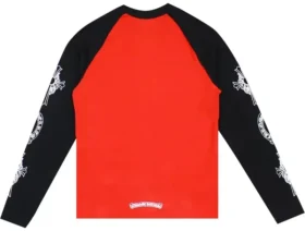 Zwart en rood Chrome Hearts-shirt