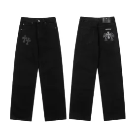 Zwarte Chrome Heart-Jeans Zwarte Chrome Heart-Jeans