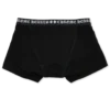 Zwarte katoenen boxershort met zwart-witte jacquard Zwarte katoenen boxershort met zwart-witte jacquard